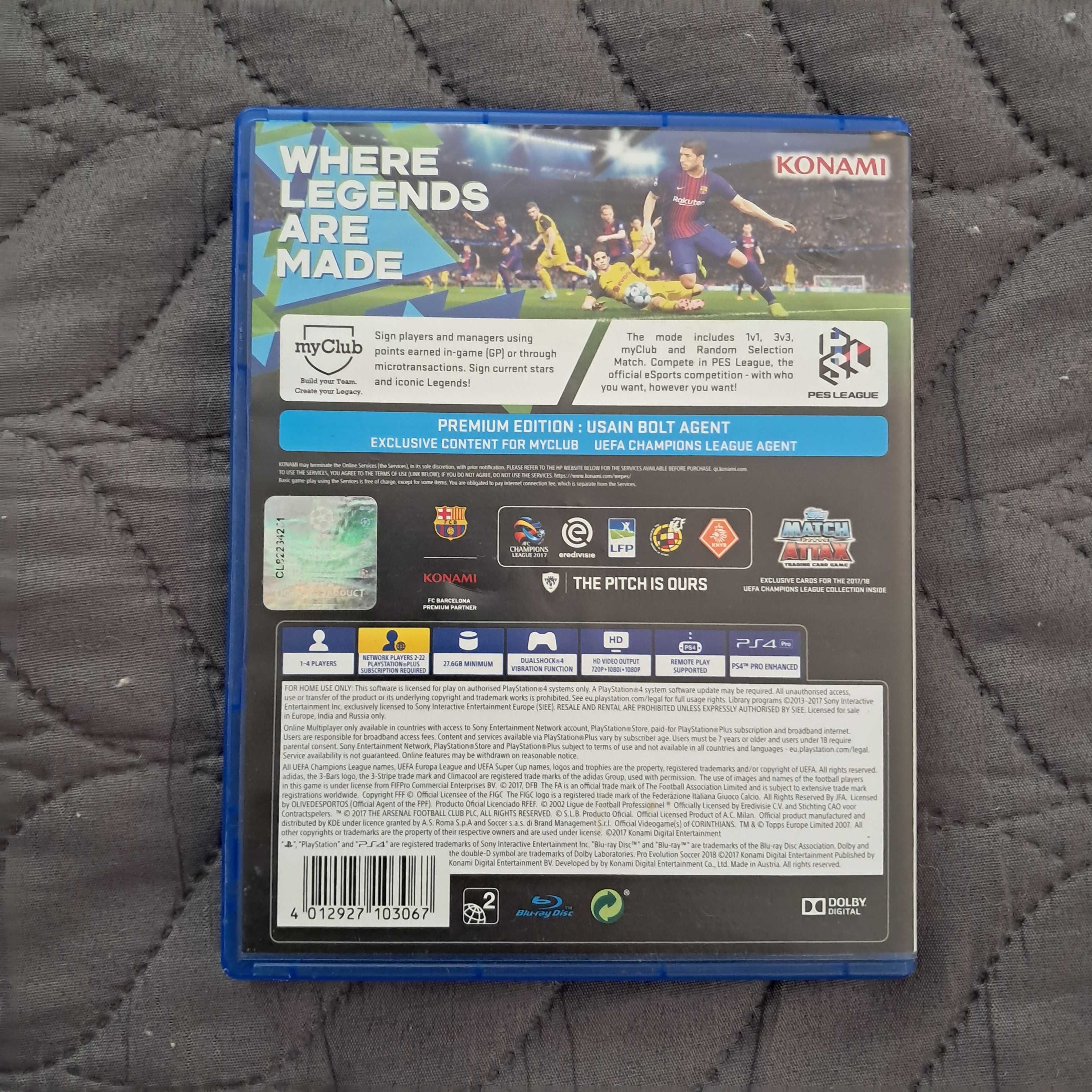 PES2018 pro evolution soccer