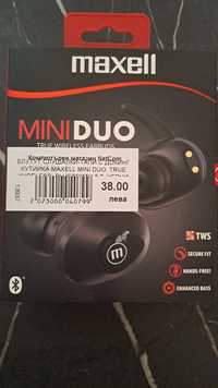 Аудио слушалки maxell duo