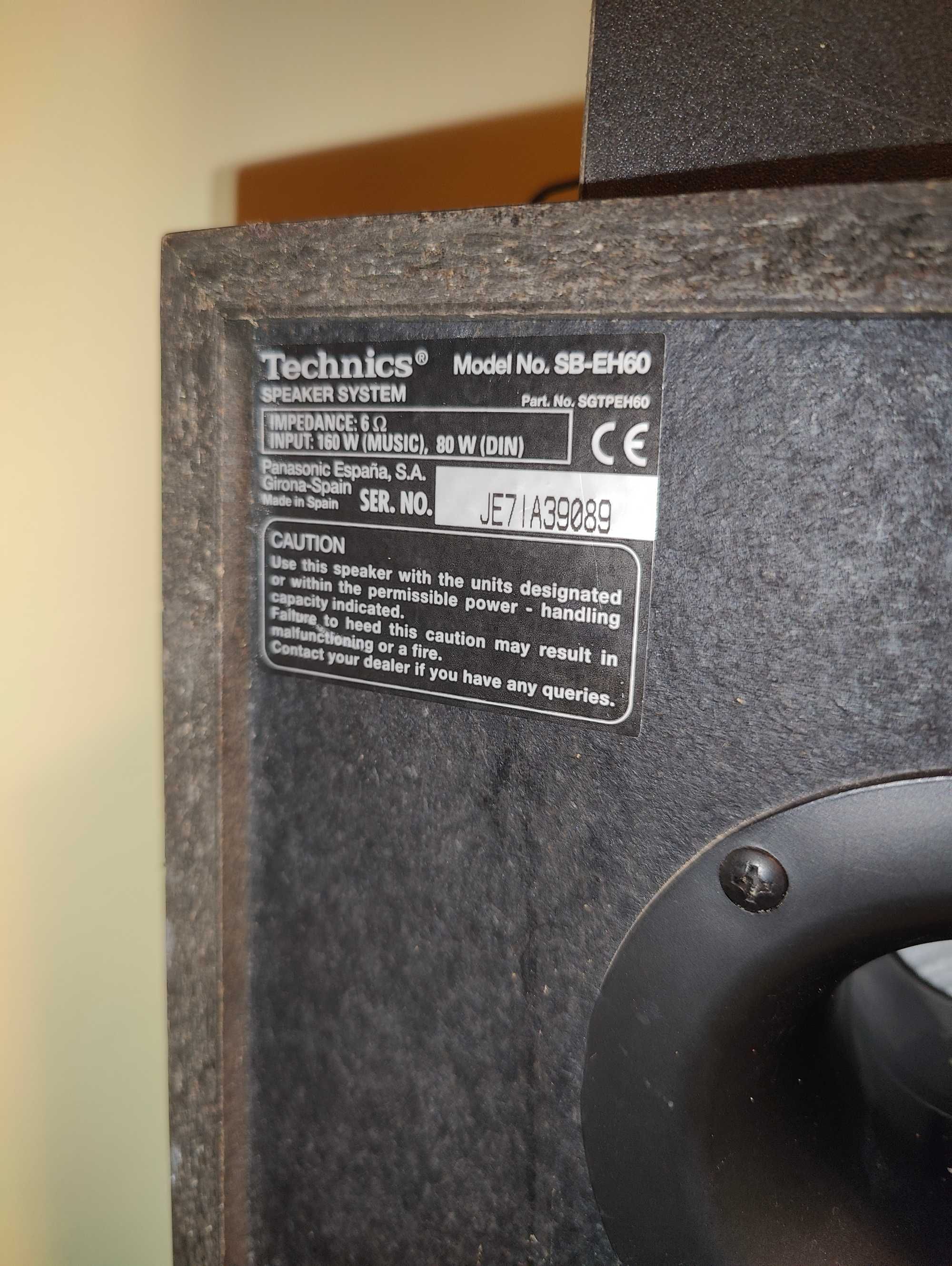 Boxe JBL tlx30 Technics SB-EH60 JVC
