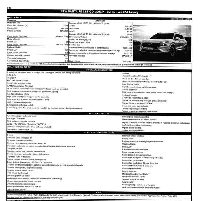 Hyundai Santa Fe 2021, garantie, hibrid
