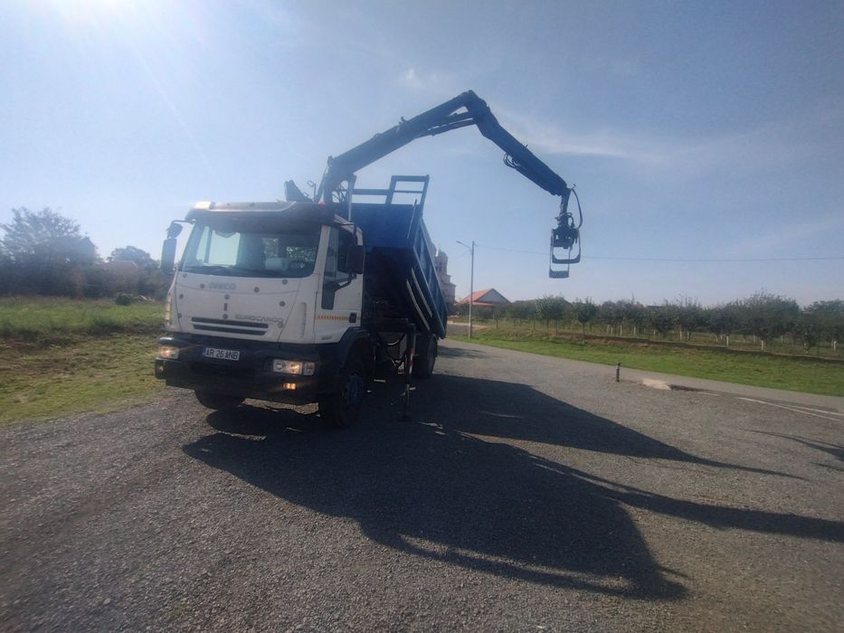 Iveco eurocargo basculabil si macara LOGLIFT Z