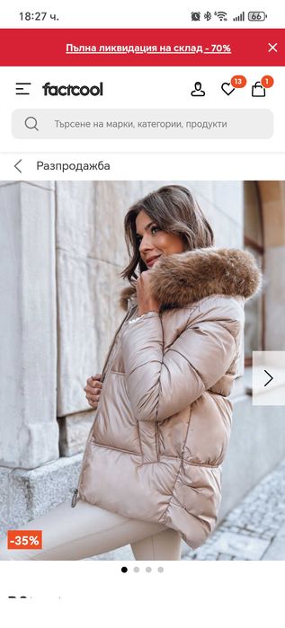 Дамско зимно яке