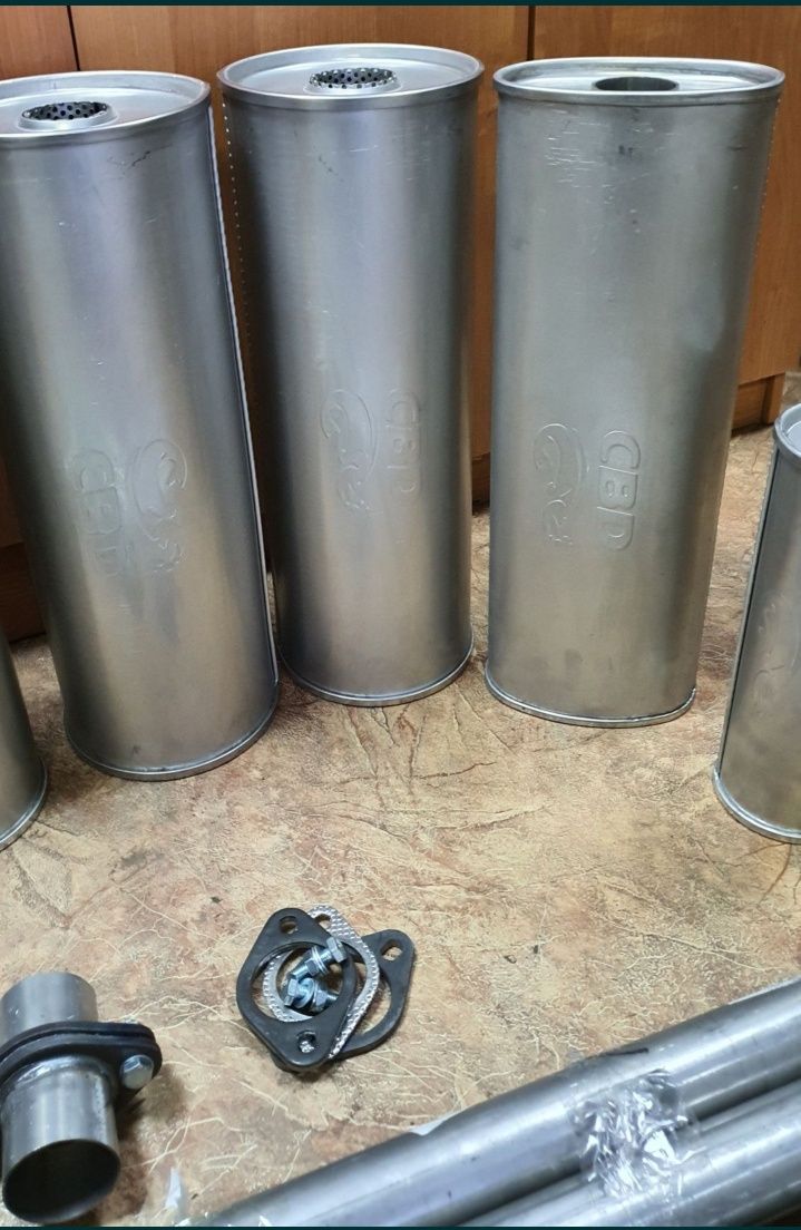 Выхлопные трубы из алюминизированной стали.