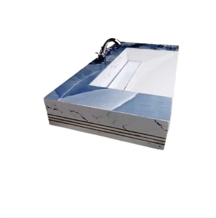 Lavoar 117 cm x 60 cm - Blue Marble Artisan – Armonie și Exclusivitate