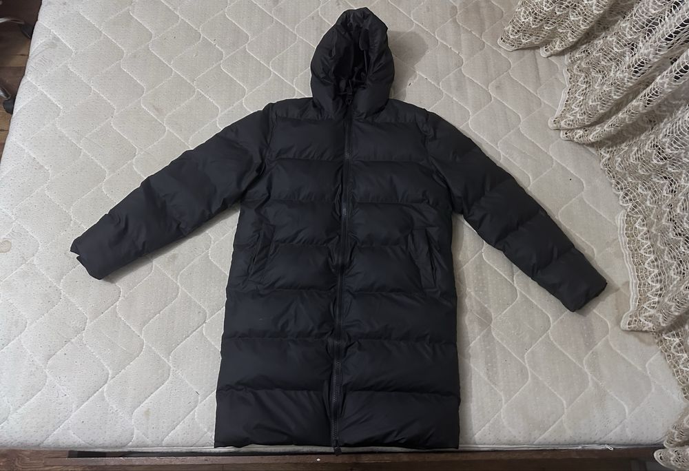 RAINS Alta Long Puffer Jacket Black Men мъжка парка
