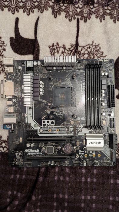 Материнская плата asrock b350m pro4