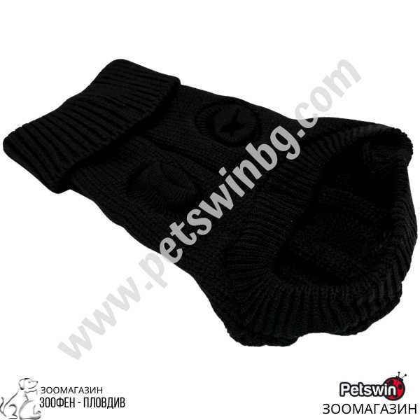 Пуловер за Куче - 7 размера - Nature Color - Черна разцветка - Freedog