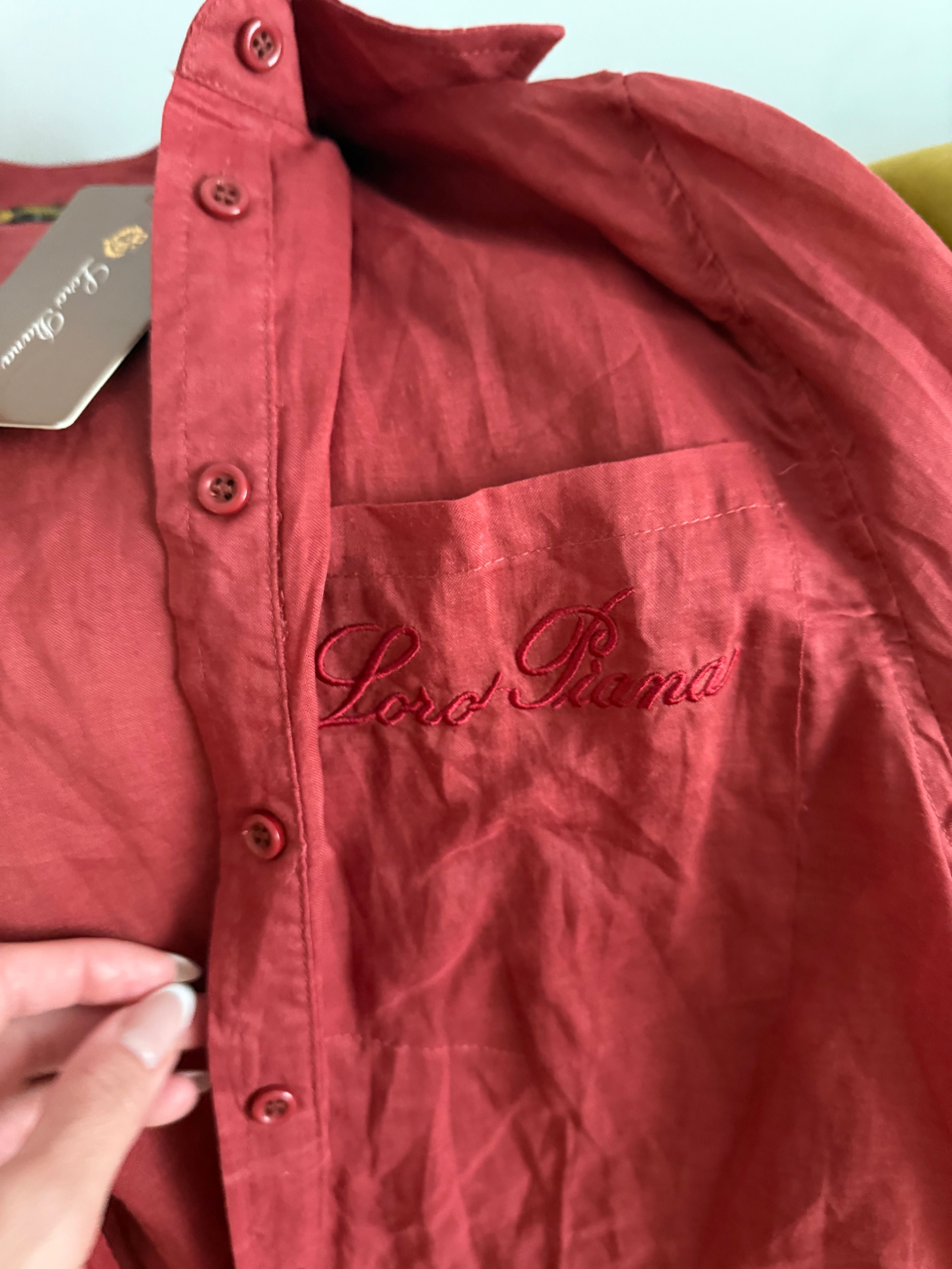 Висококачествен дамски ленен костюм Loro Piana  – нов, размер S