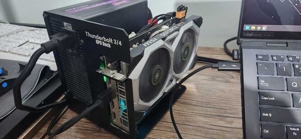 GPU док станция для ноутбуков с установленной Nvidia 2060RTX