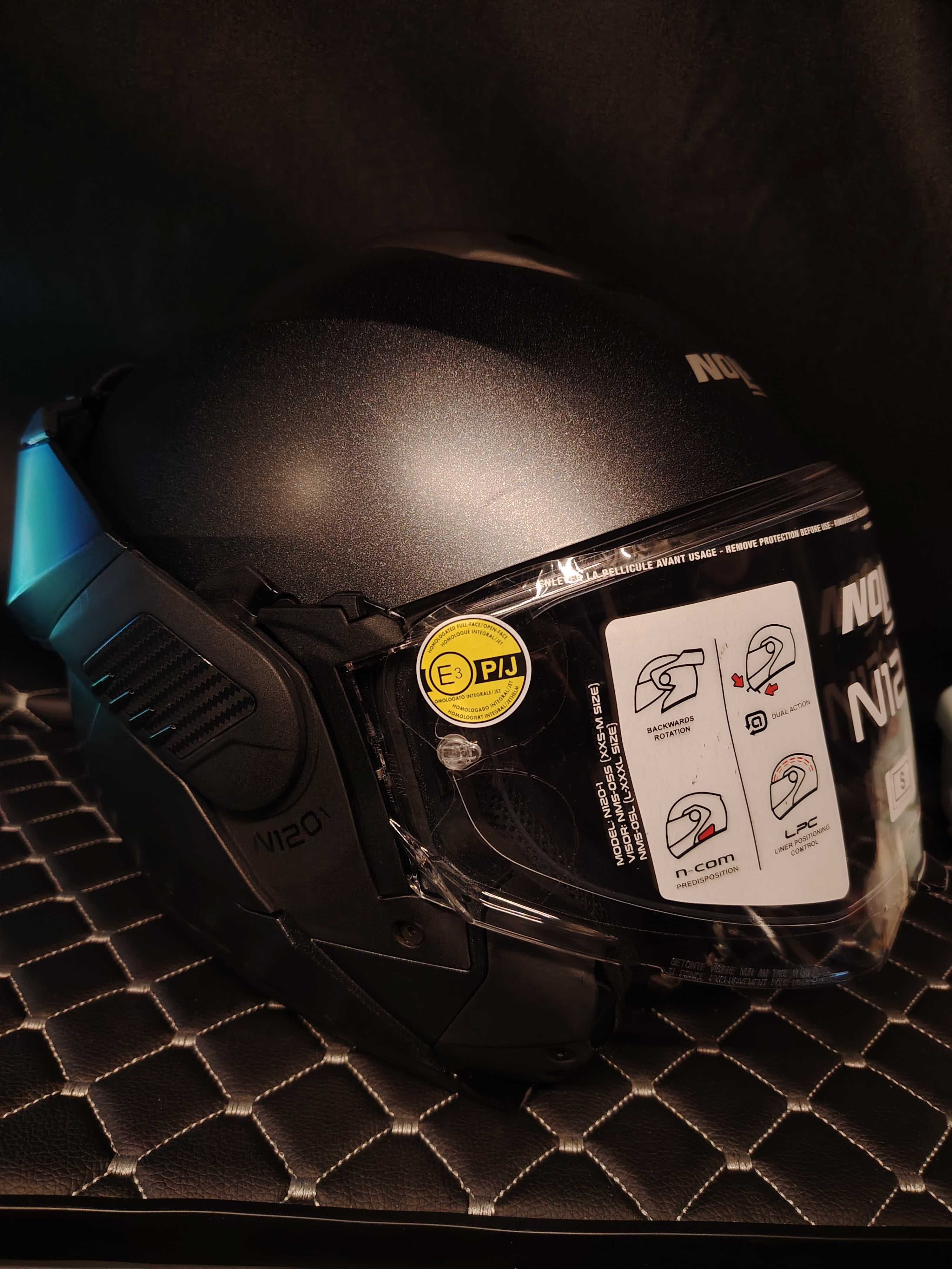 Каска NOLAN N120-1 black graphite