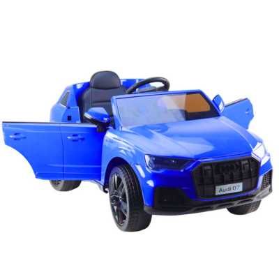 Mașinuță electrică Audi Q7 copii, albă, 12V, 2x45W, telecomandă 2.4G