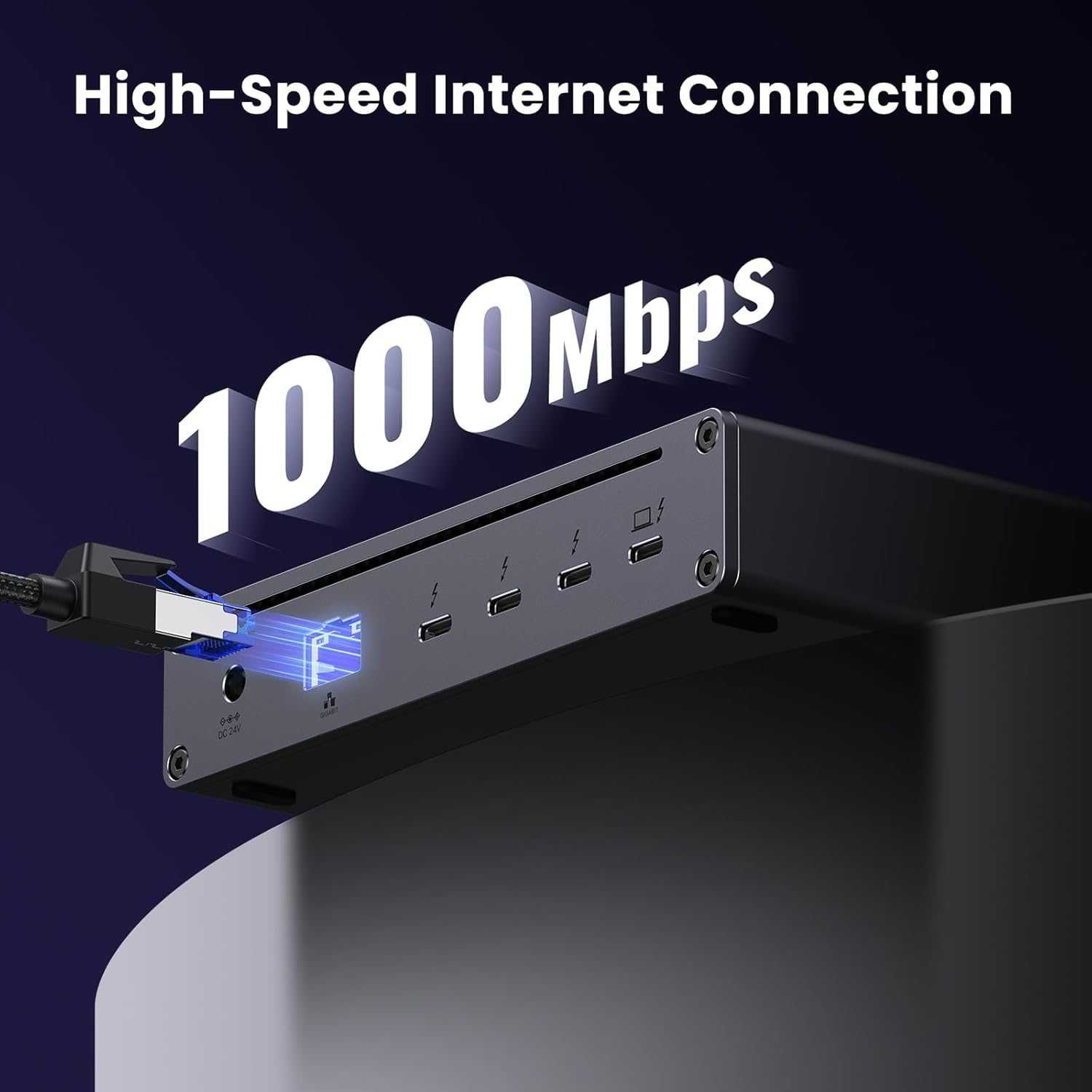 Док станция Ugreen Revodok Max 8в1  Thunderbolt 4  40Гбит/с  + Бп 140В