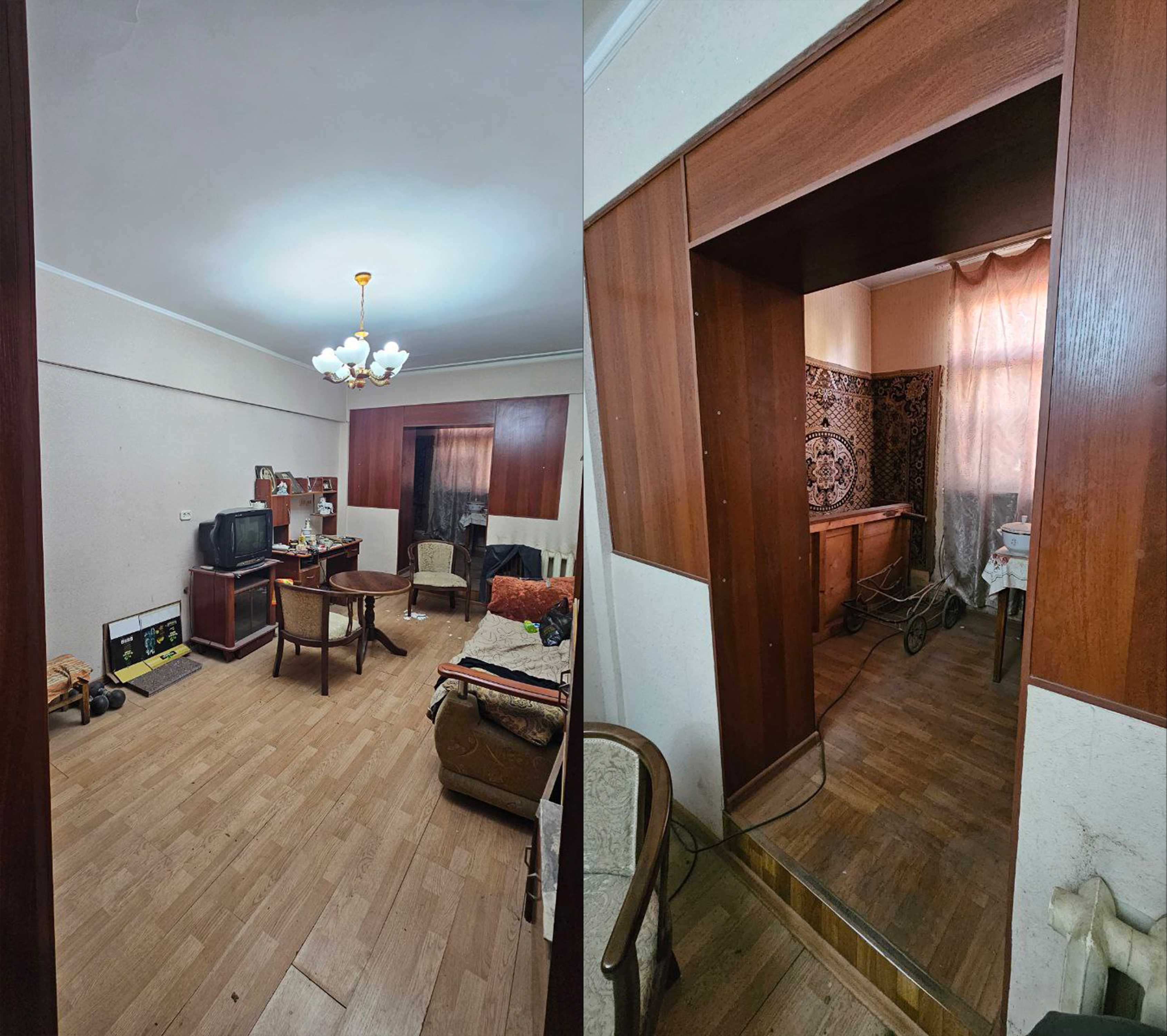 3-х комнатная квартира, 67 м2, (подвал 11 м2), без ремонта, 3 / 1 / 4