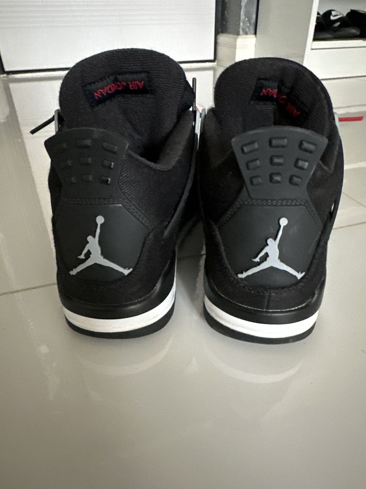 Jordan 4 Balck Canvas originali