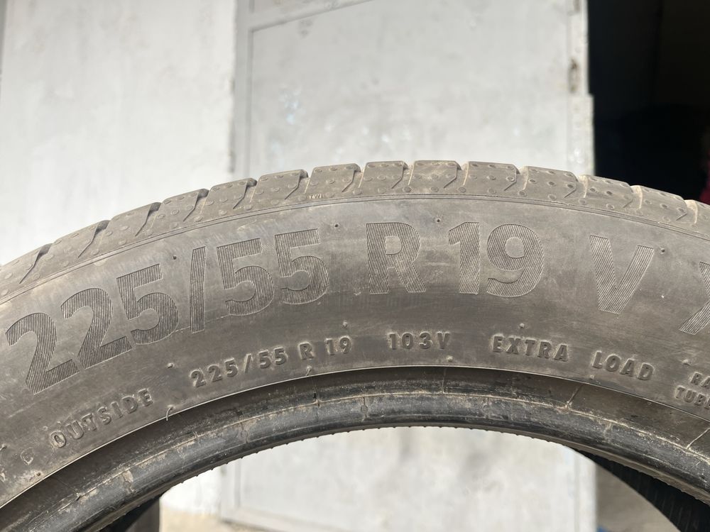 2 бр. летни гуми 225/55/19 Continental DOT 1818 6 mm