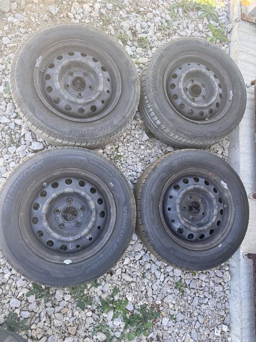 4бр. жел. джанти с тасове 15” 5 х 114.3 с летни гуми  за Hyundai i30