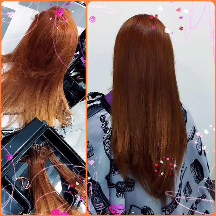 Наращивание волос холодное, горячее, вшивание