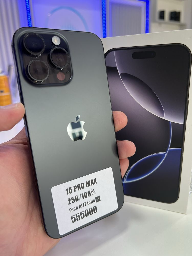 Iphone 16pro max 256gb 100% 70цикл