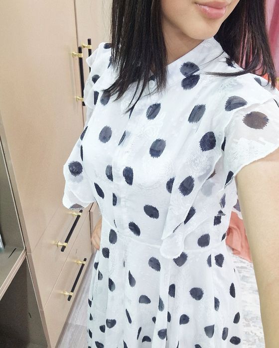 Платье с горошкой