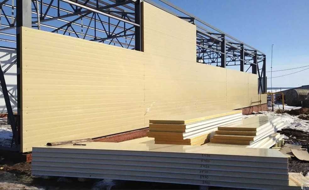 Сэндвич панели (sendvich panel) широкого назначения в оптом. Завод.