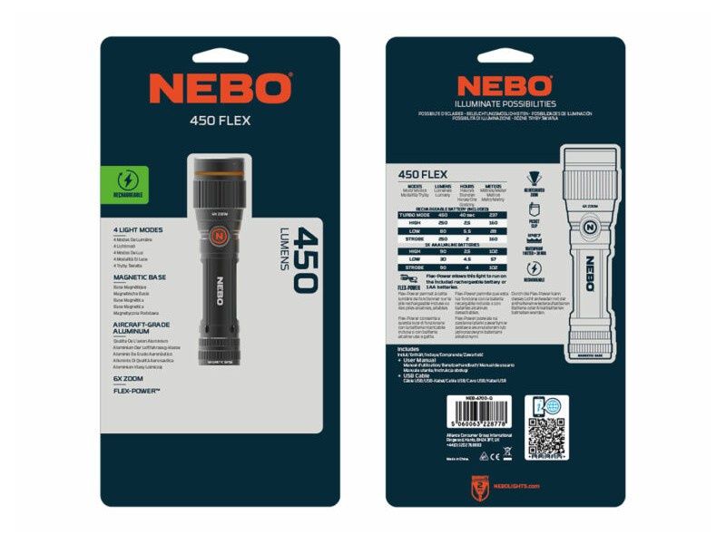 Фенер Nebo 450 Lumens