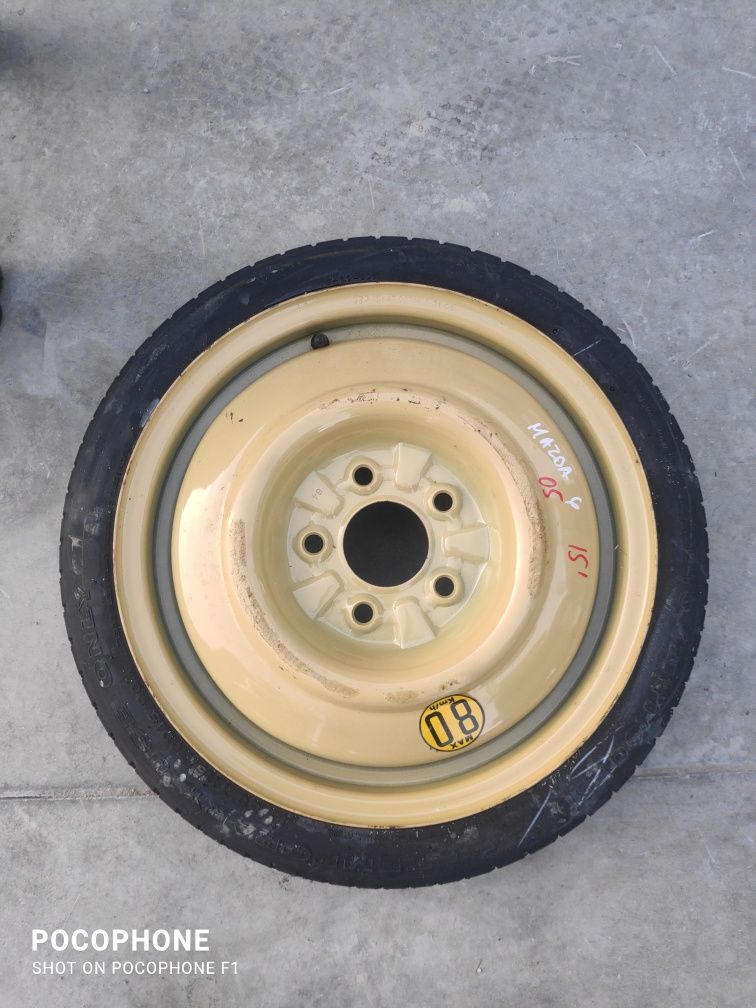 Резервна гума - патерица 15 цола 5x114.3 Mazda 6/Мазда 6