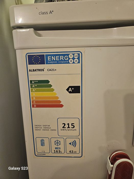 Congelator lada frigorifica clasa A 6 sertare, Albatros CA21+, 163 L,