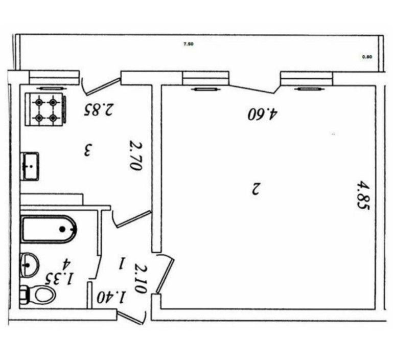 Продаю квартиру Яшнабадский р-он Авиасозлар-1.  1-ком 7-этаж 9-этажном