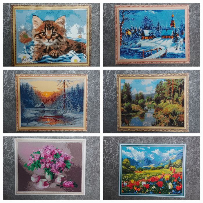 Картина из алмазной мозайки. 50×40