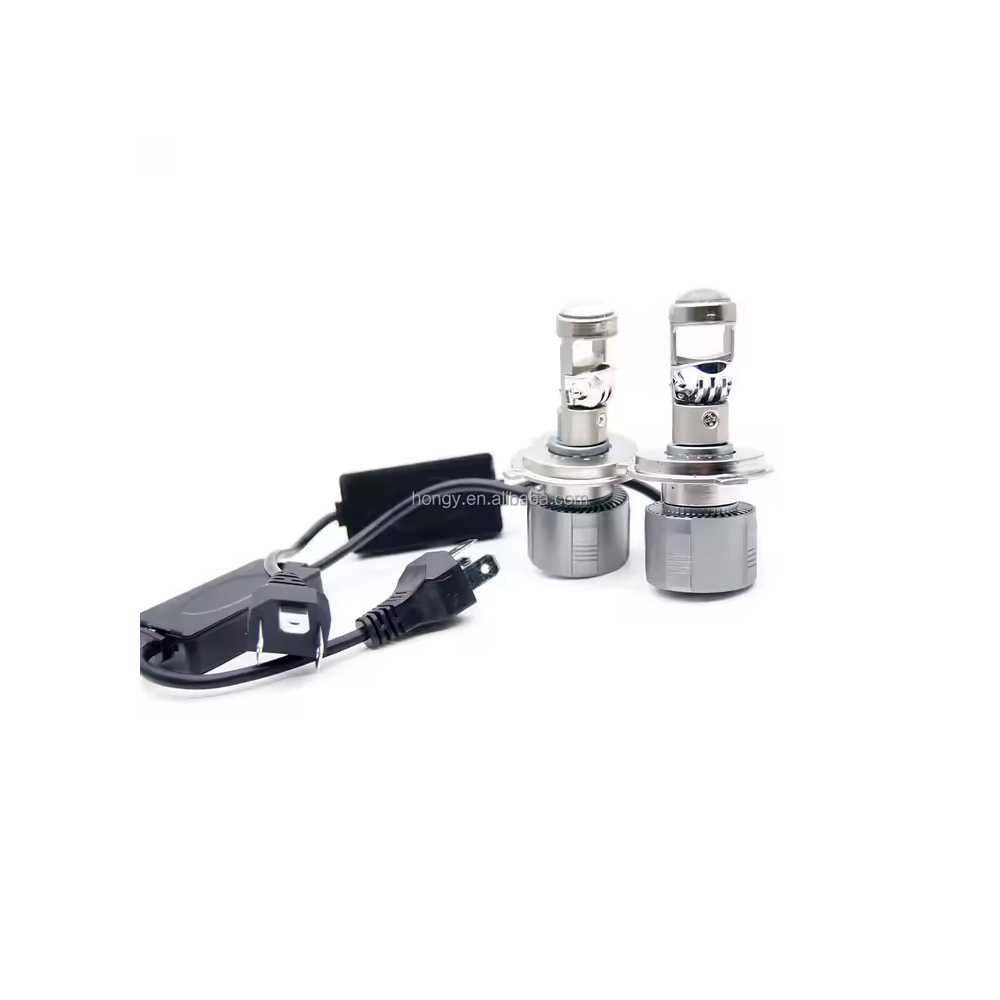 LED крушка с лупа  H4 Canbus, 12-24V, 220W, 30000LM, 5700К
