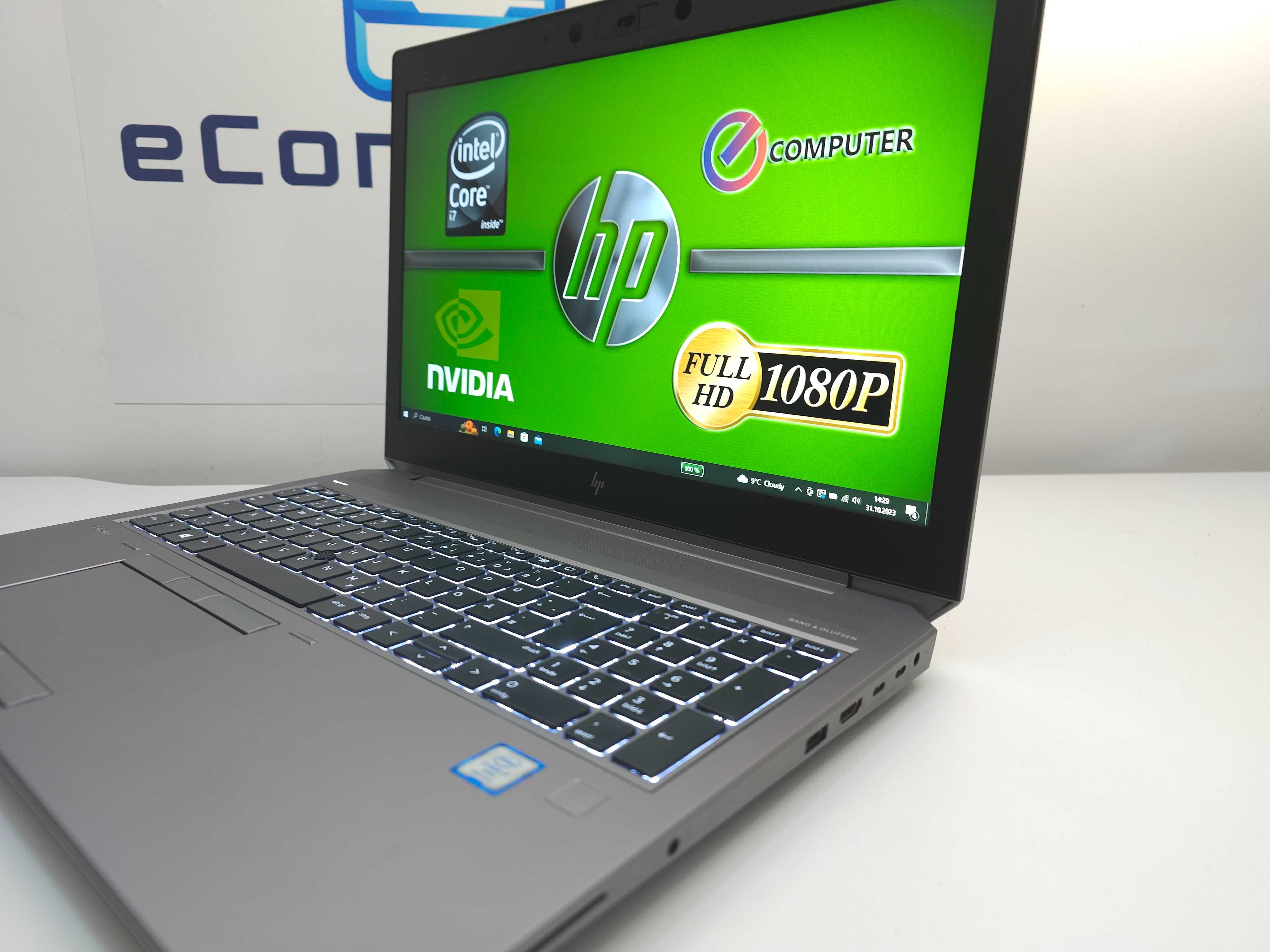 Laptop HP Workstation Zbook 15 G5 i7 nVidia Quadro  GAMING . Garantie