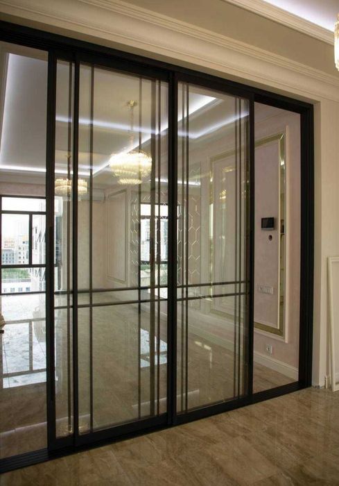 Раздвижные двери/раздвижные перегородки/Стекляный двери/.Окна Двер.