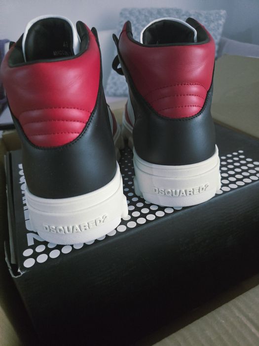 Sneakers pentru barbati din.piele Dsquared2 autentic 100%