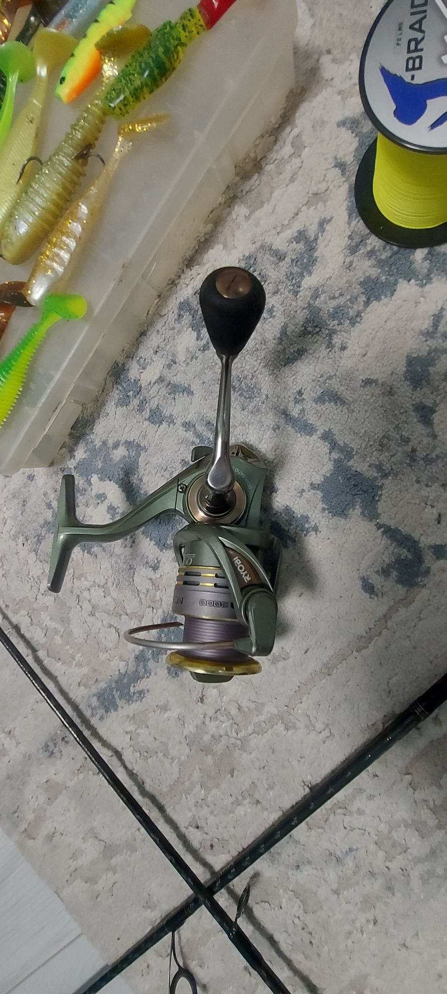 Спининг въдица Daiwa + макара Ryobi Slam  3000 + подаръци