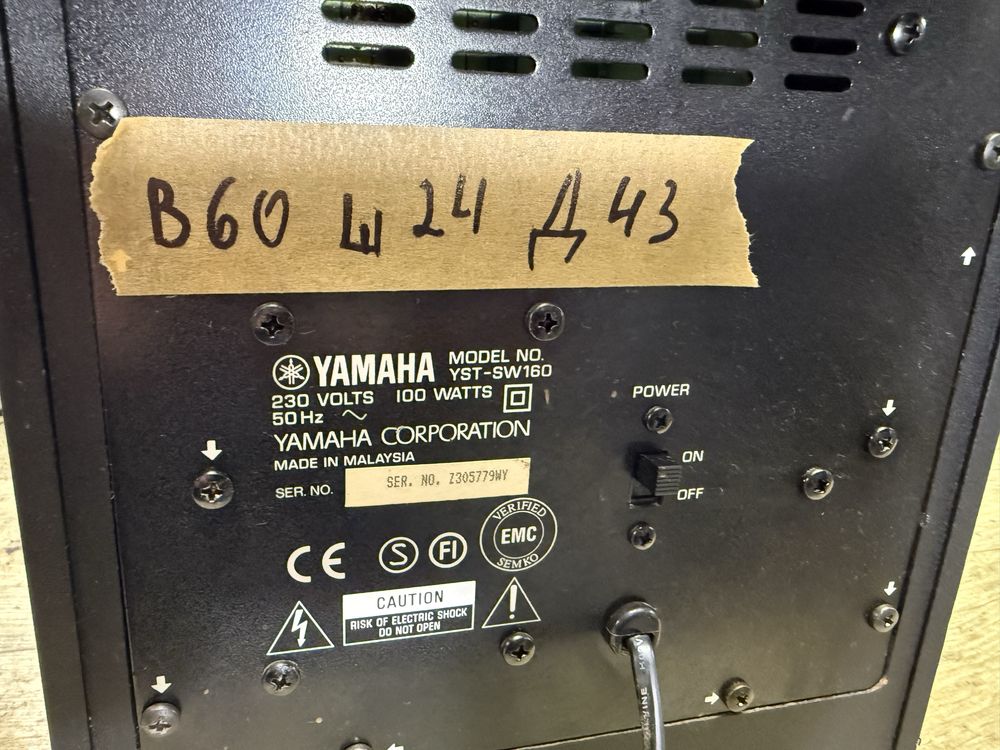Yamaha YST-SW160 Subwoofer 2x8”