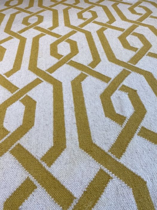 Covor Camila Yellow lana tesut manual