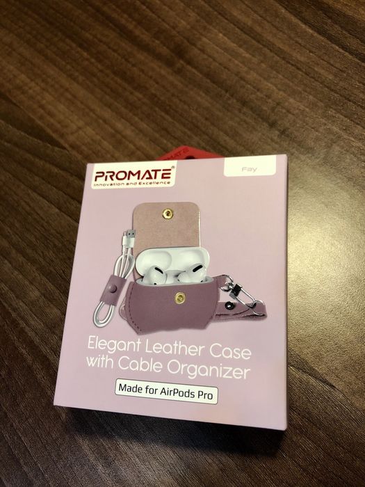 Husa căști AirPods Pro imitație de piele