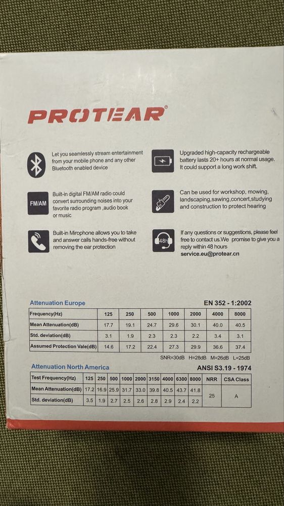 Антифони Protear bluetooth & radio