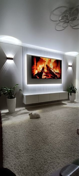 Тв зона, бомбуковый понель, лувер понель, гибкий мрамор!