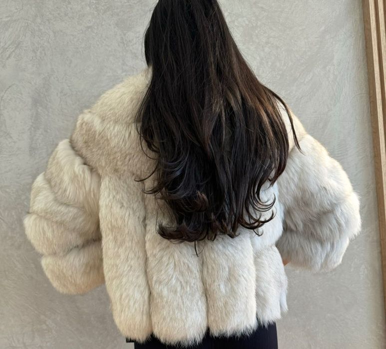 Дамско палто от естествен косъм