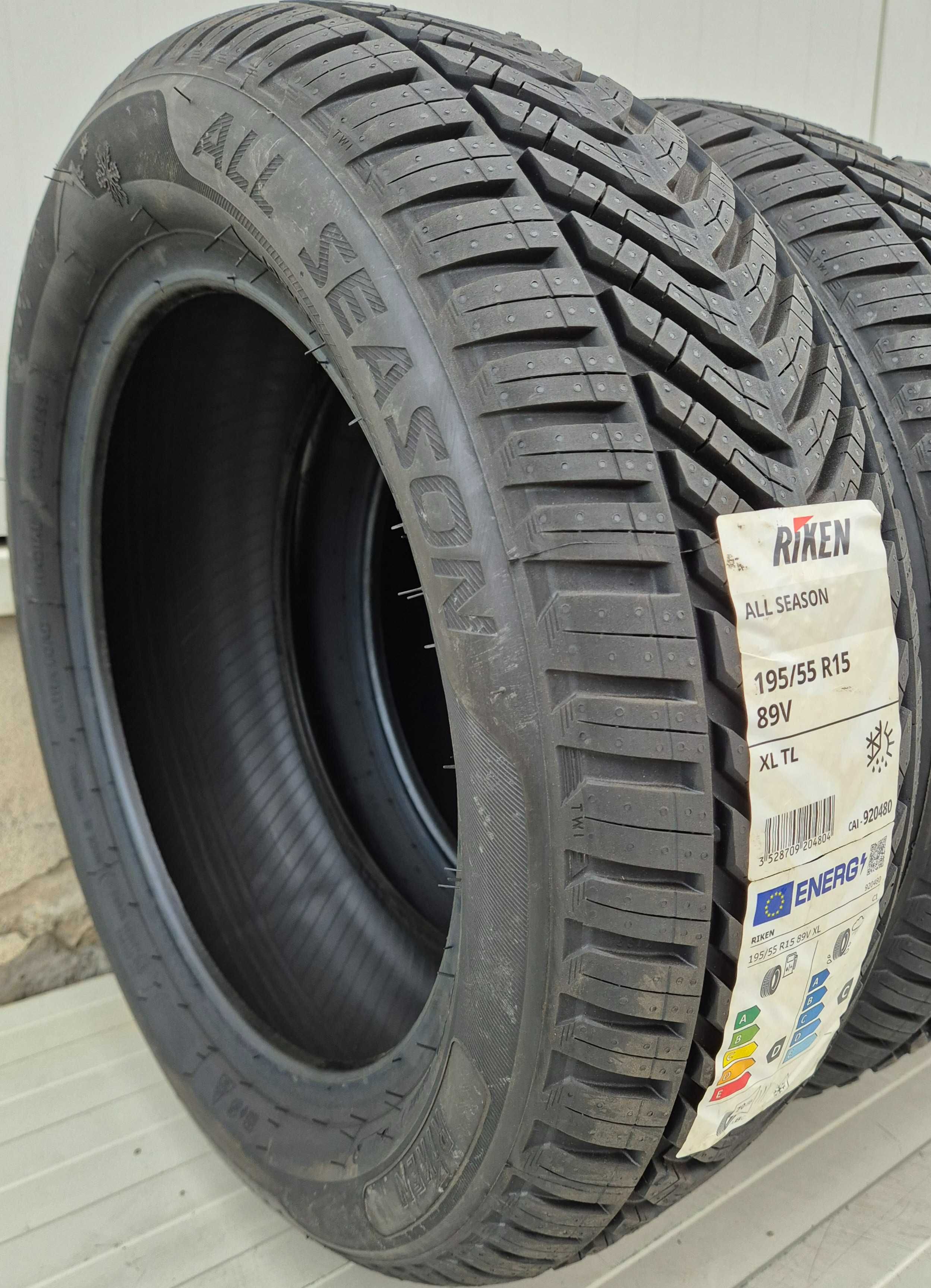 195/55 R15, 89V, RIKEN ( by Michelin ) XL, Anvelope all season M+S