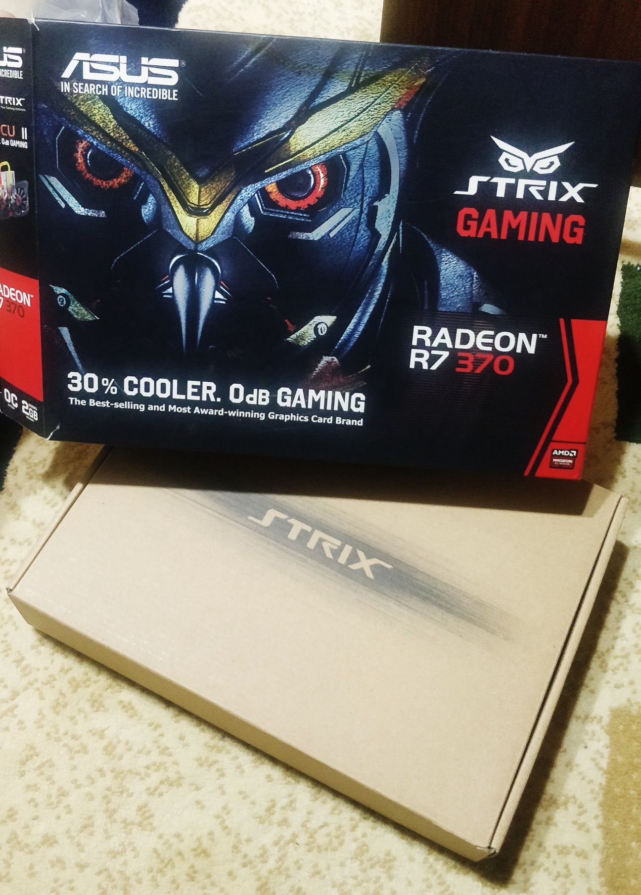 Asus Rog Strix Gaming r7 370 2GB videokarta yangi