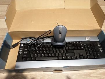 Комплект клавиатура и мишка с база