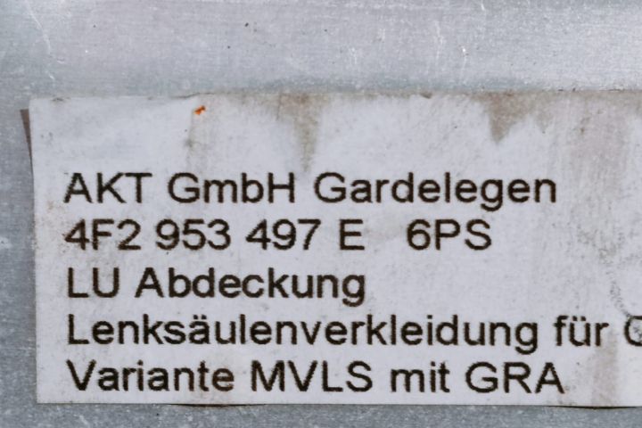 Capac Coloana de Directie   4F2953497E Audi A6 4F/C6