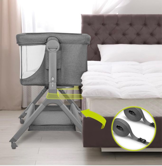 Patut co-sleeper lionelo leonie plus si pompa de san dubla