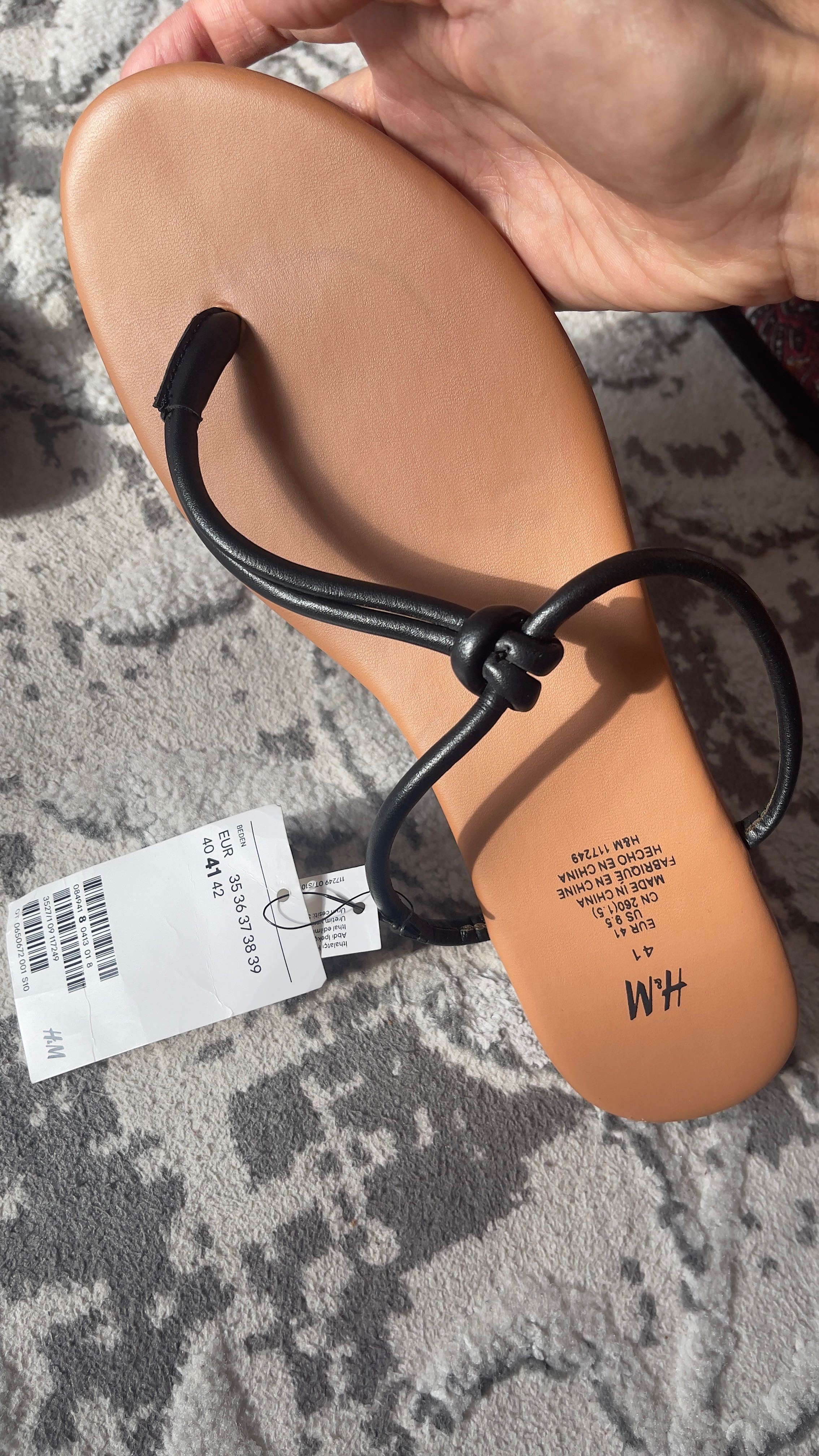 H&M летние тапочки