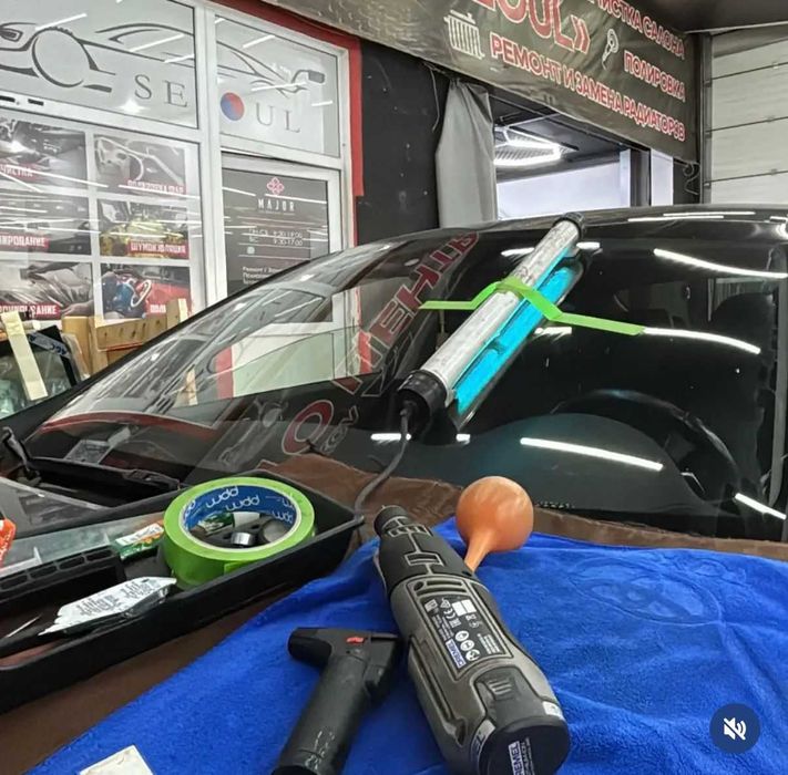 Замена лобового стекла. Ремонт сколов и трещин.