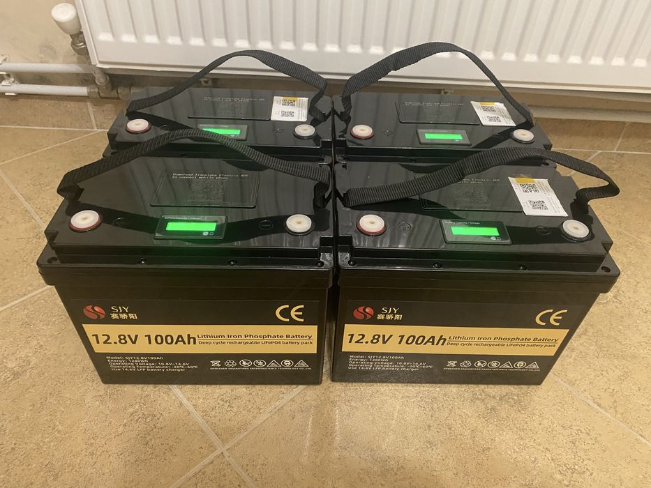 12.8V 100Ah LiFePO4 Smart BMS Bluetooth Безплатна доставка с ЕКОНТ
