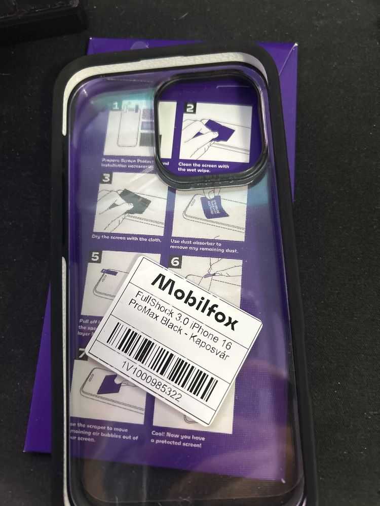 Husa mobilfox iphone 16 cu folie privacy nedeschia
