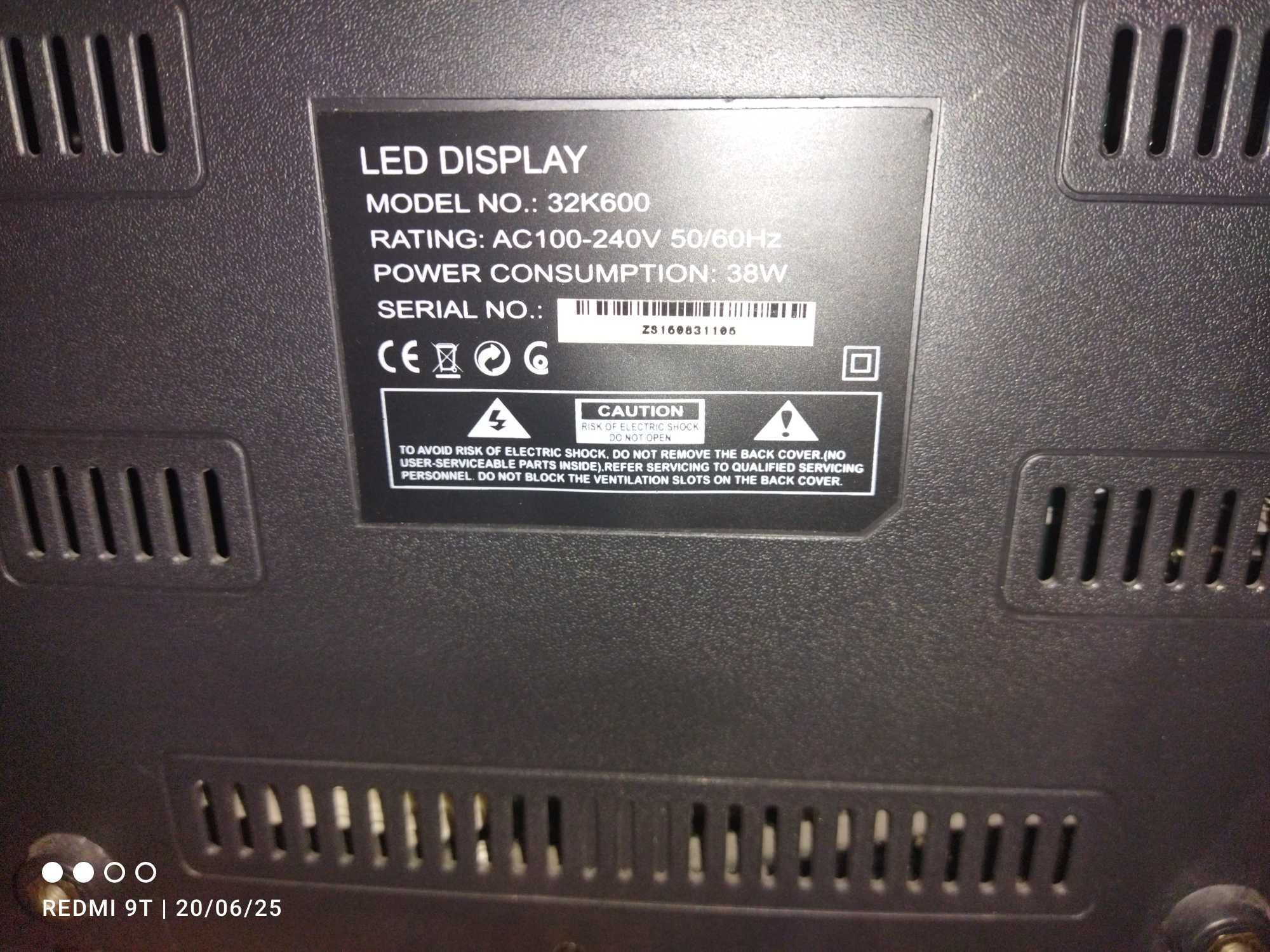 LED Телевизор Crown 32" неработещ дисплей